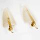 Rare set of 1960s Murano glass wall lamps by Barovier & Toso