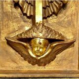 19th century carved gilded wood church panel