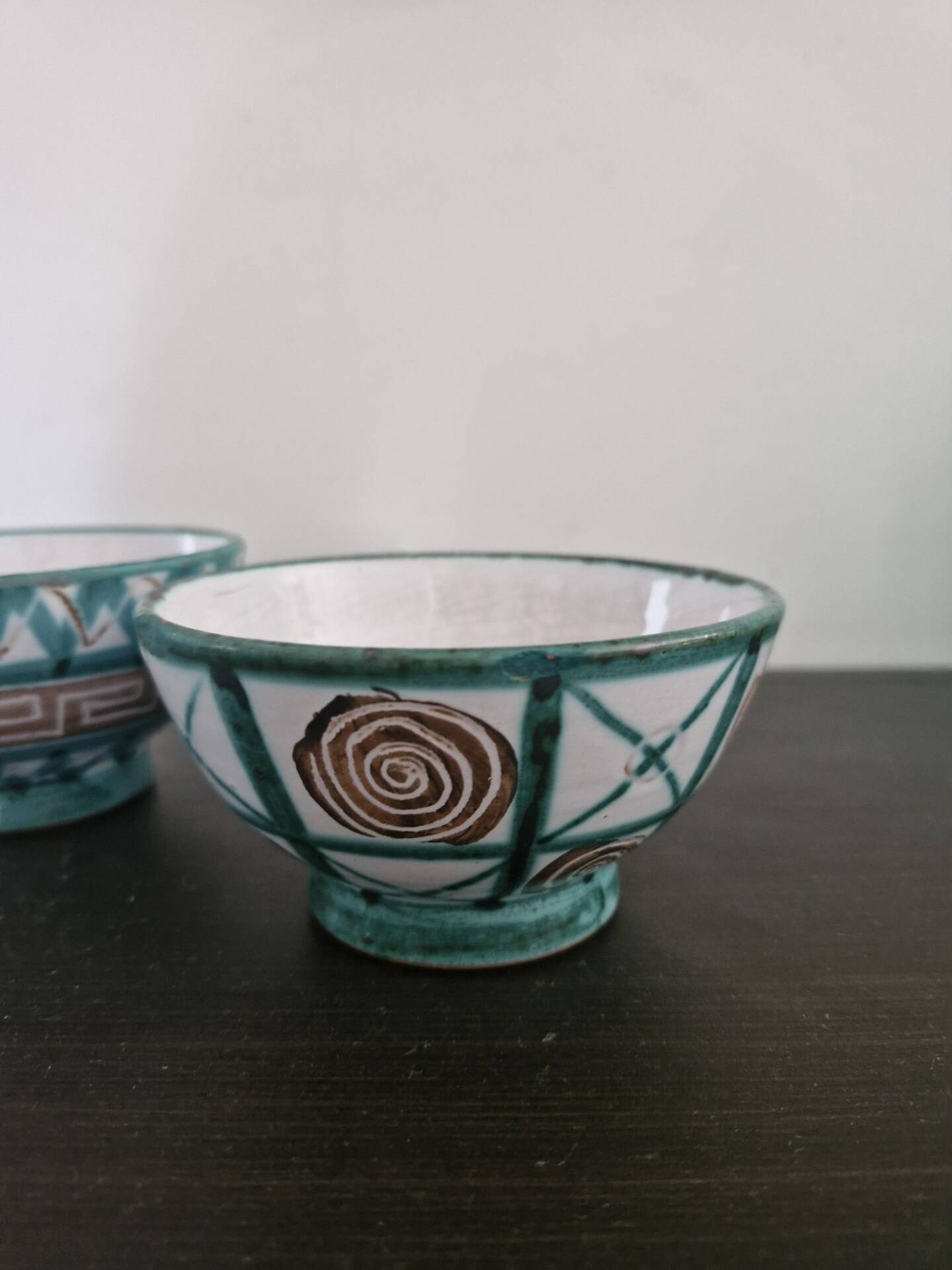 Pair of bowls or dishes Robert Picault Vallauris