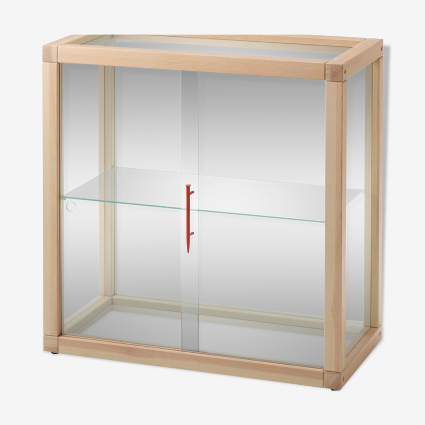 Pine Markerad display case by Virgil Abloh for IKEA