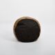 Round leather pouf De Sede from the 1970s.
