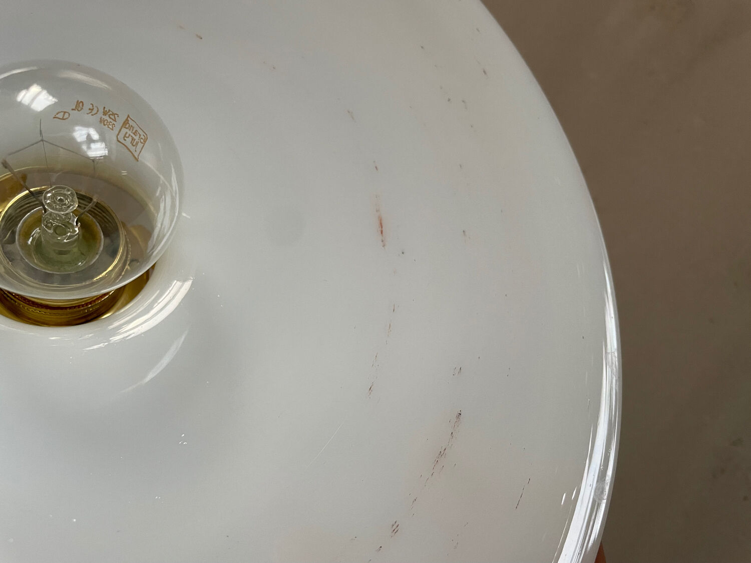 Old opaline pendant light