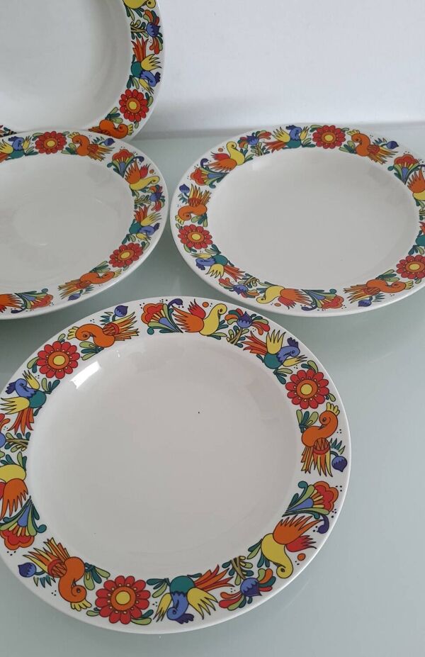 Lot de 6 assiettes creuses Villeroy et Boch- modèle Acapulco