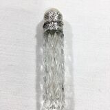 Crystal and silver salt bottle
