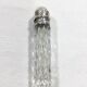Crystal and silver salt bottle