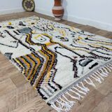 Handmade moroccan berber rug 240 x 134 cm