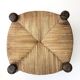 Oak and straw stool