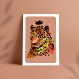 Illustration "Angry Leopard" Colors A4