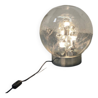 Vintage space age sputnik globe table floor lamp from doria leuchten, 1970s