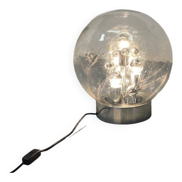 Vintage space age sputnik globe table floor lamp from doria leuchten, 1970s