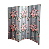 Old screen flowered in 3 parts