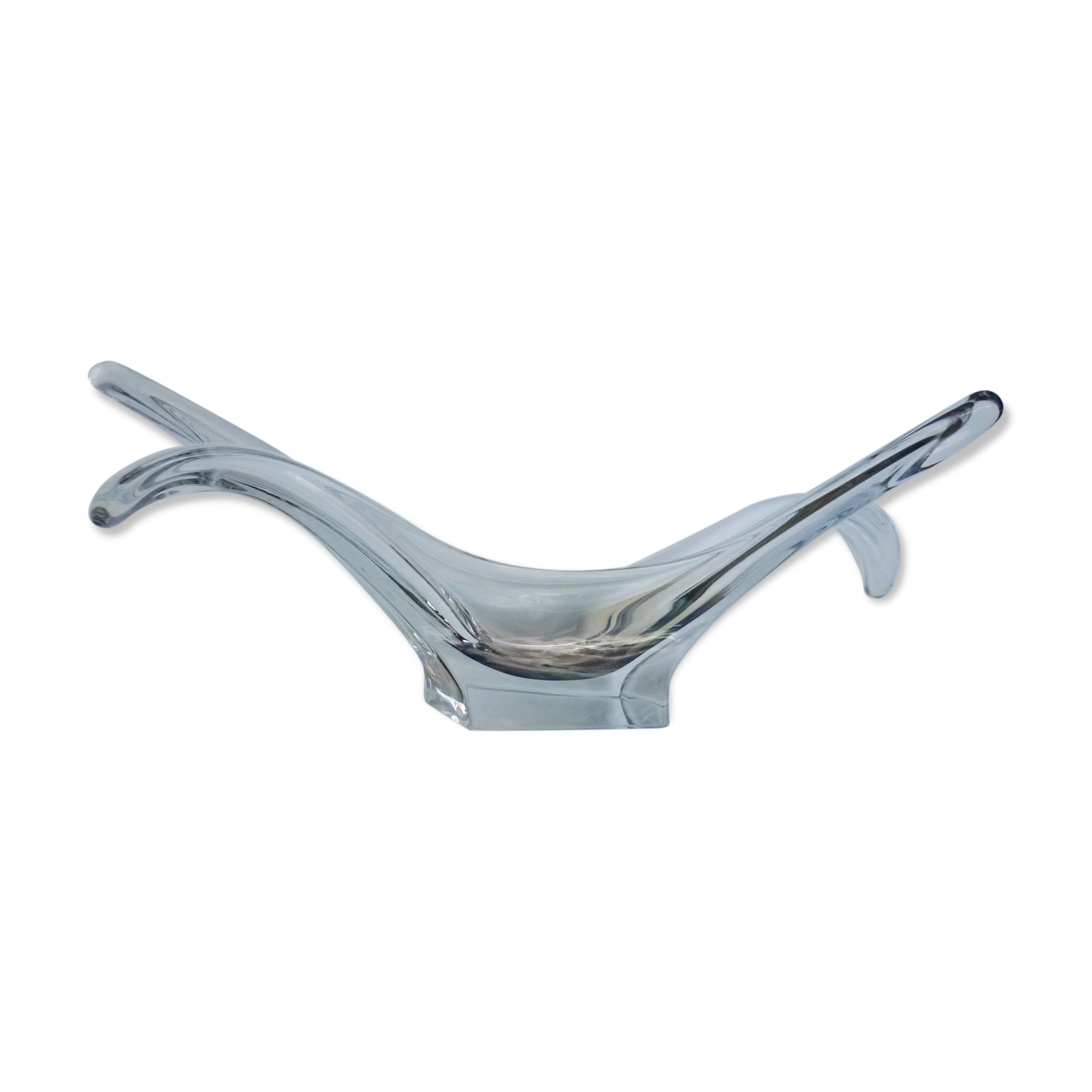 Cut fruit in stretched glass of the 70s