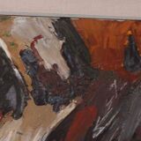 Original Swedish oil on canvas – “Fjällsida” by Sixten Fager – vintage & framed – 45 × 75.5 cm