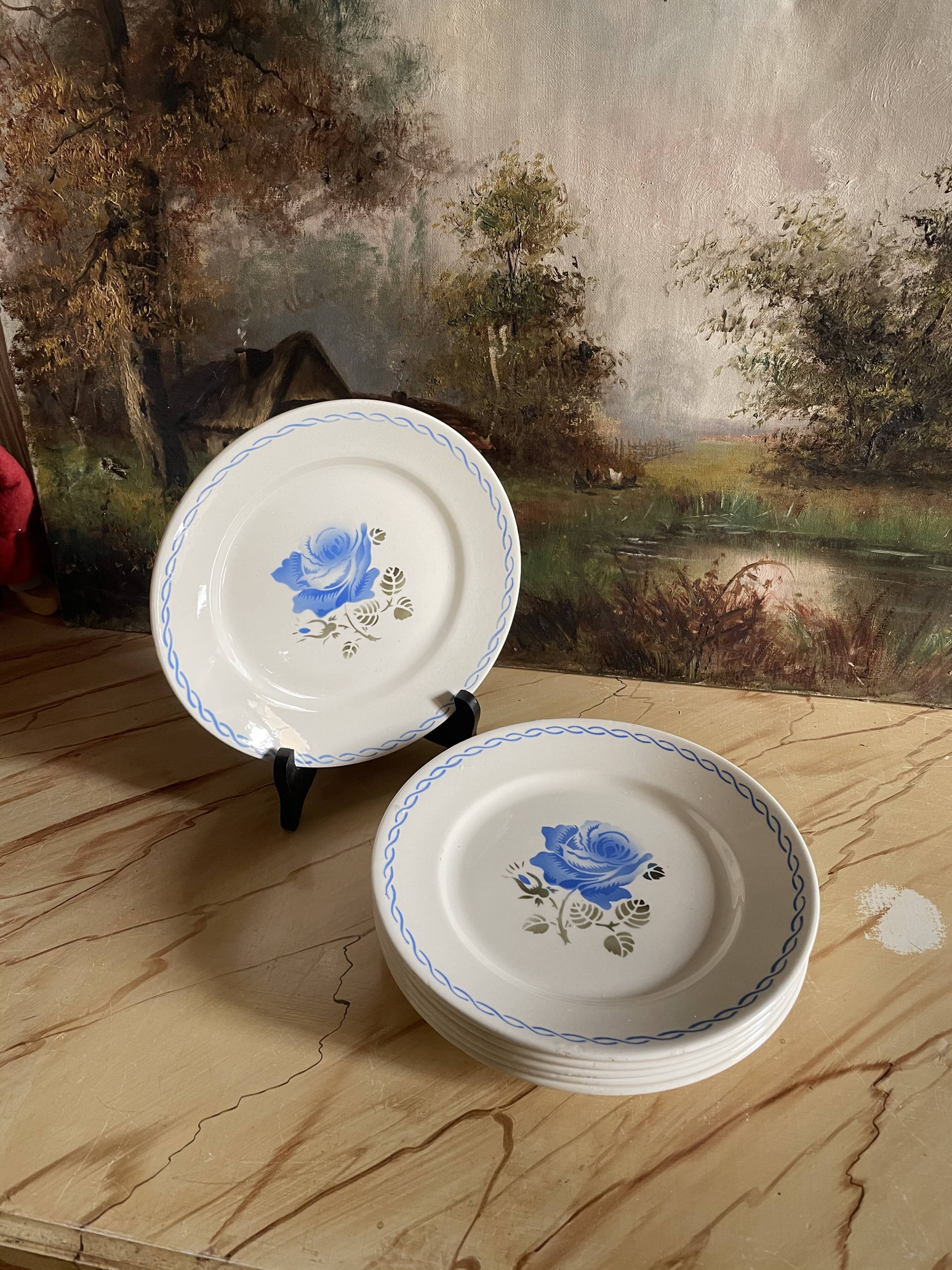 6 Badonviller "Germaine" dessert plates