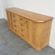 Large coastal rattan and bamboo sideboard credenza, 1980s