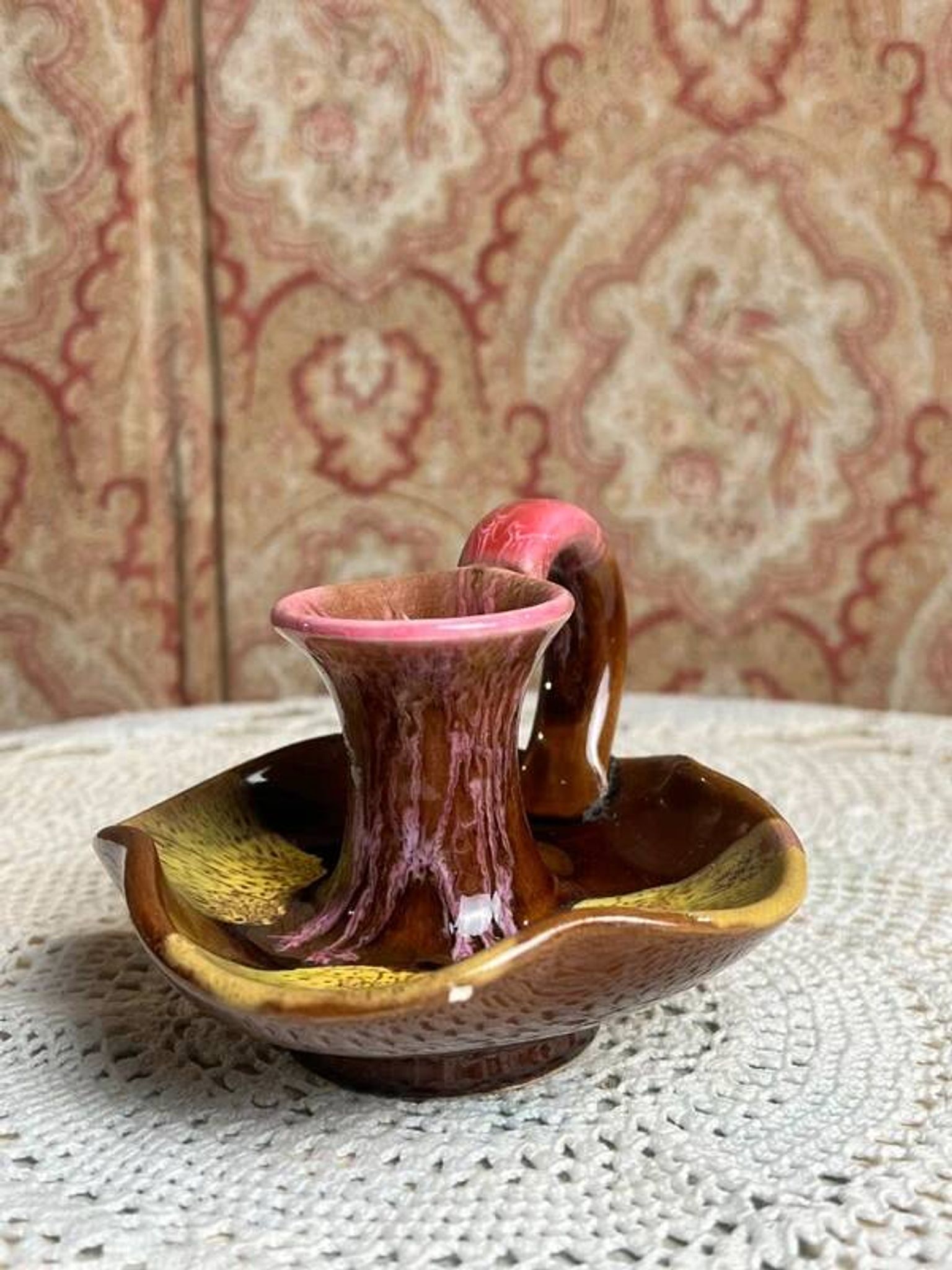 Vallauris ceramic hand candle holder