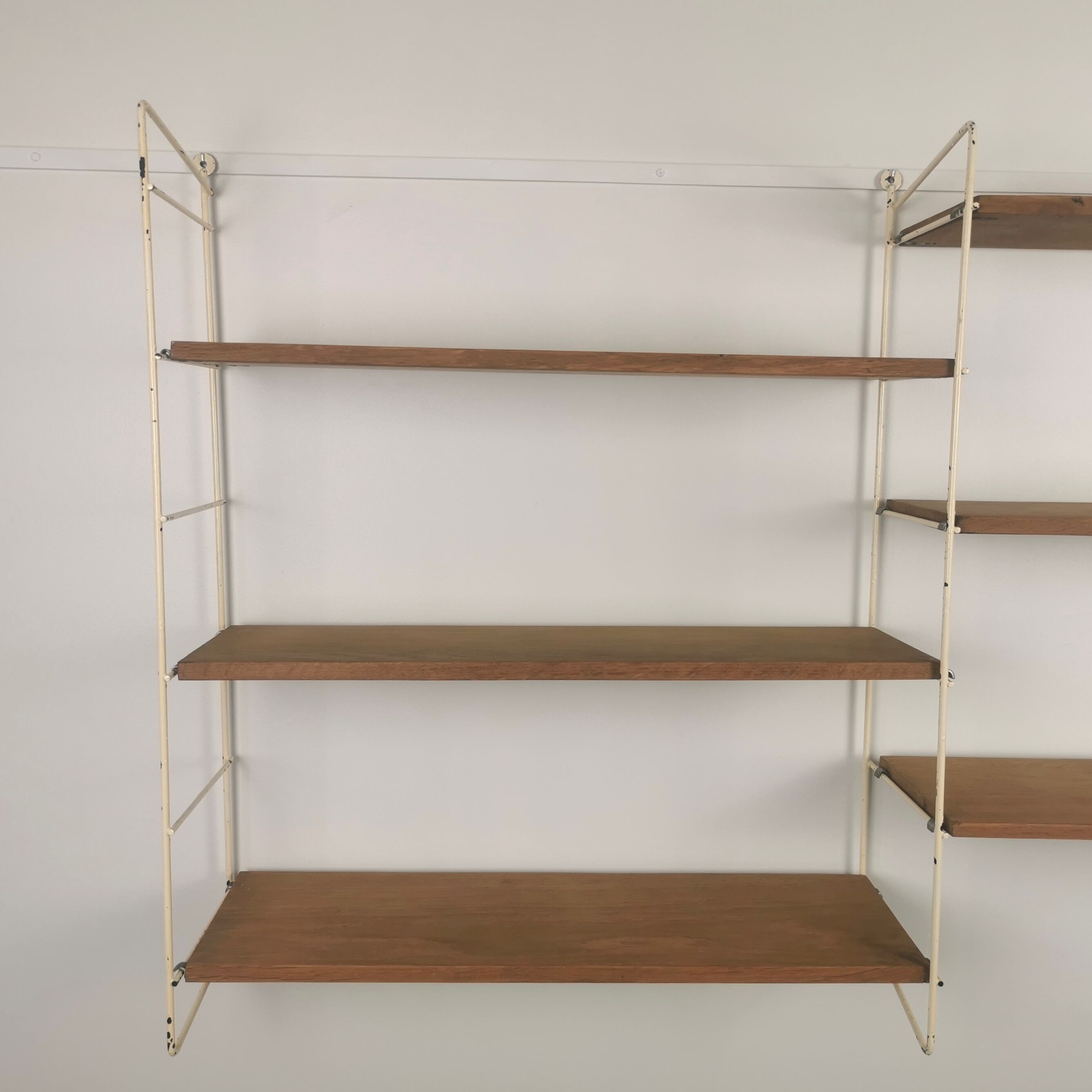 Modular metal and wood shelf