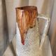 Cruche a eau ou vase emaille vintage