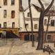 Oil on cardboard, Place du Tertre, Paris