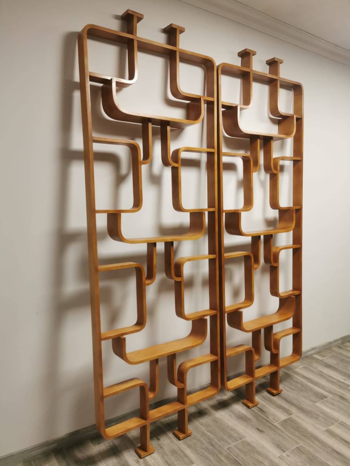 Room Dividers by Ludvik Volak for Drevopodnik Holesov, 1950s, Set of 2