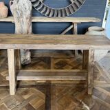 Console chêne massif ancien centenaire