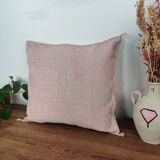 vintage pink Berber cushion