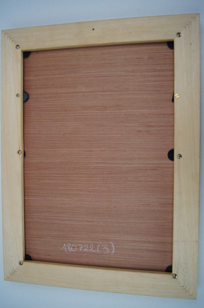 Georges Wolinski, View of Paris, oil on panel, 1982, framed