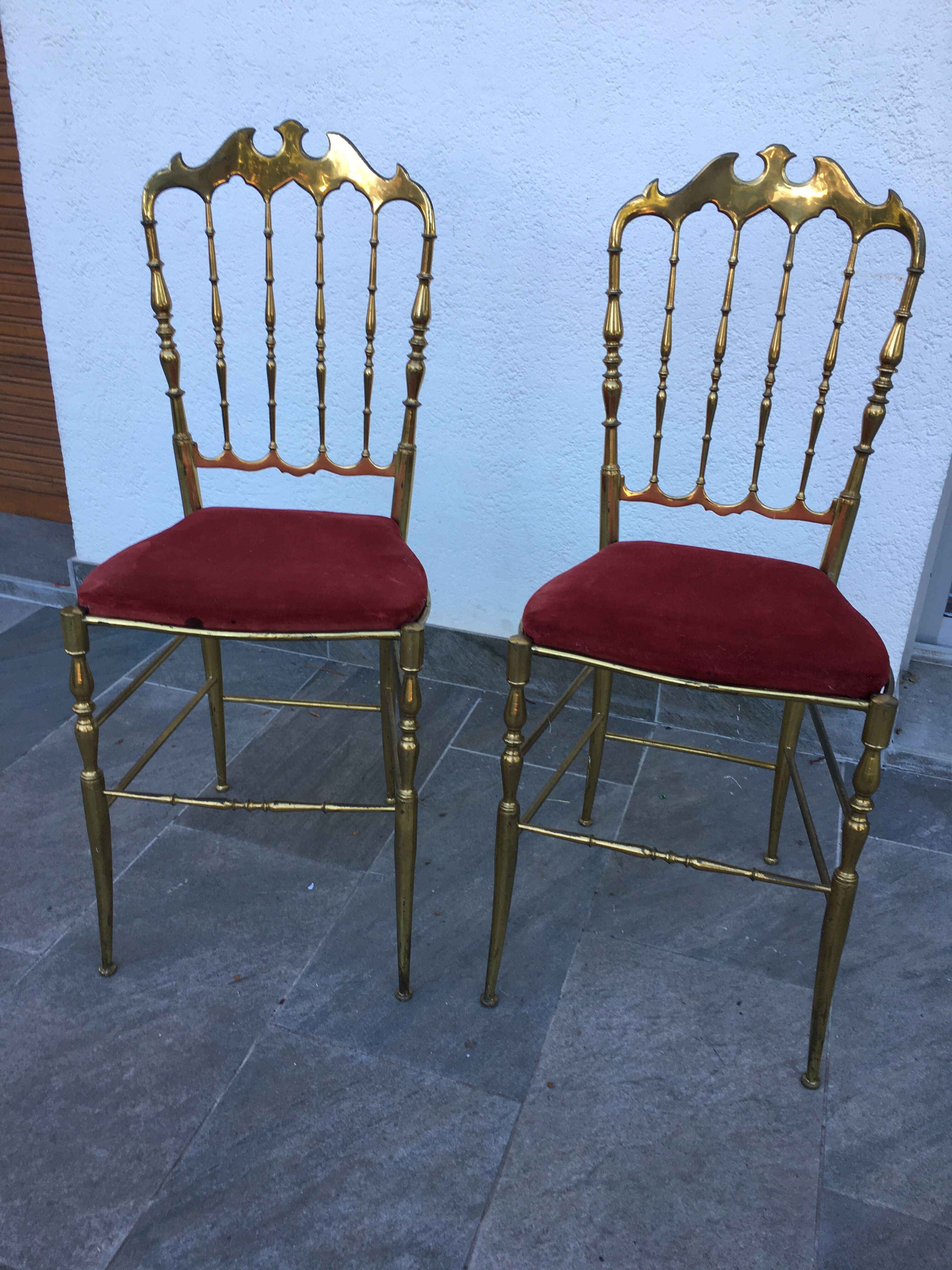 Pair of Chiavari chairs