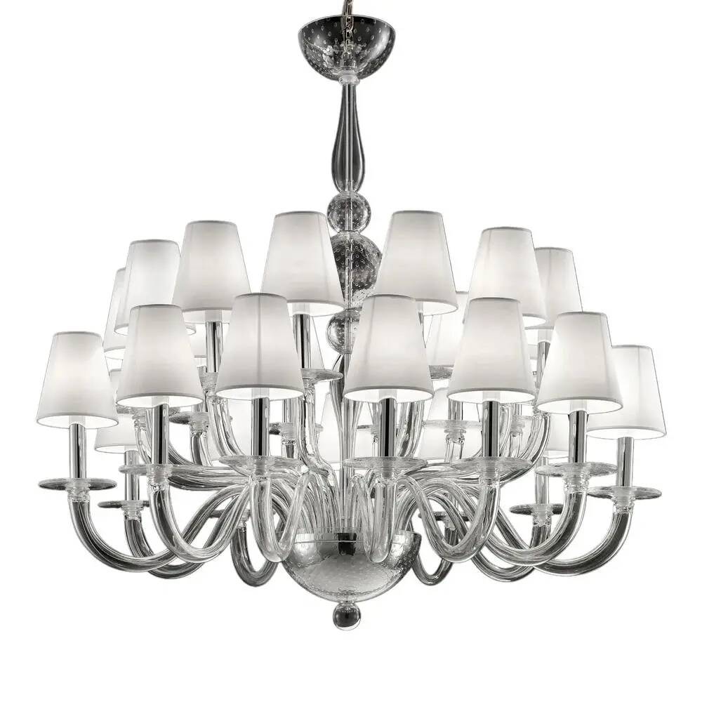 Italian Green Felci Murano Glass Chandelier Green by Simoeng for Simoeng