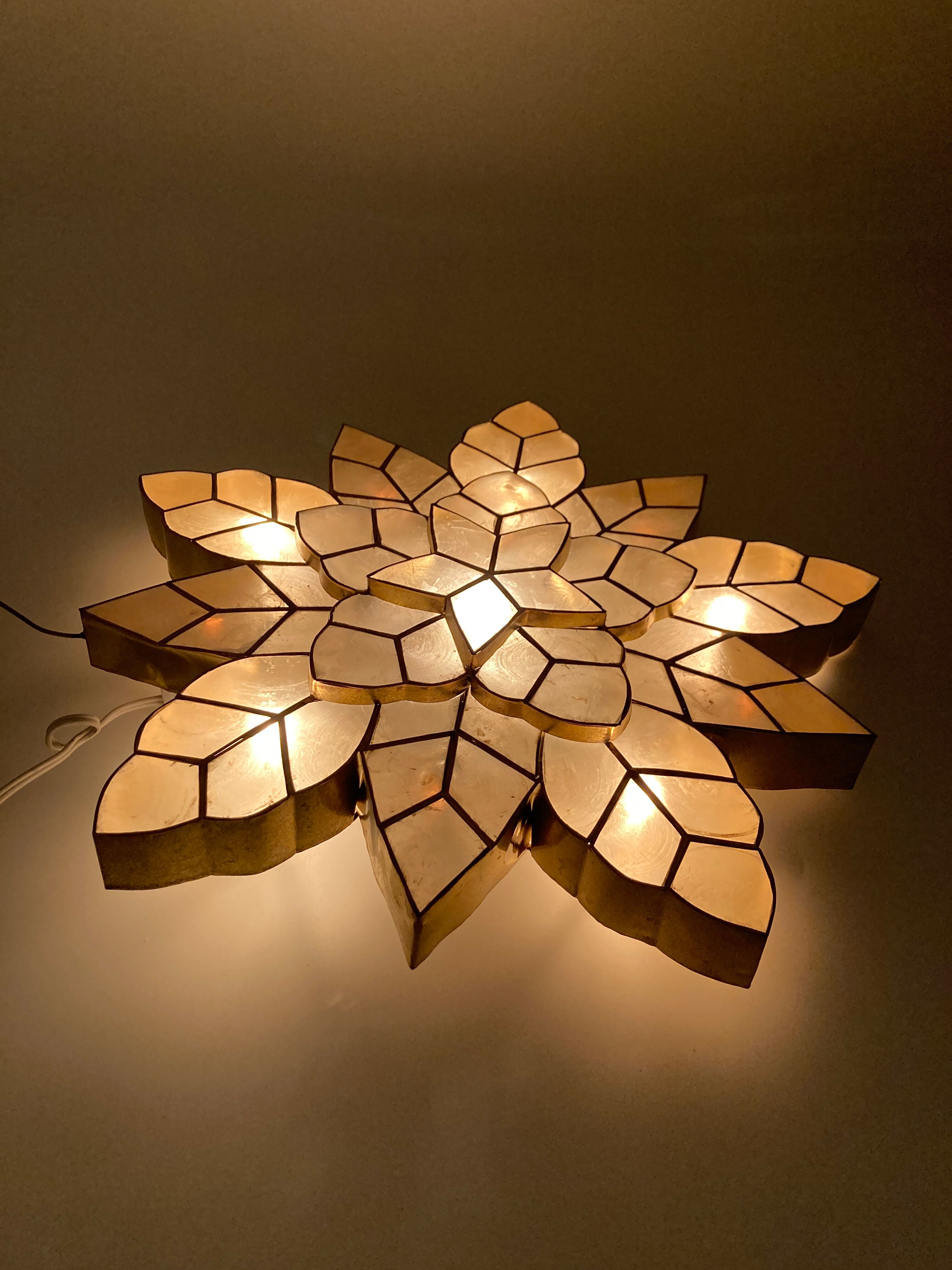 Étoile lumineuse en nacre