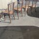Set of 4 bistro chairs by J & J Khon, Austria, late 19th century