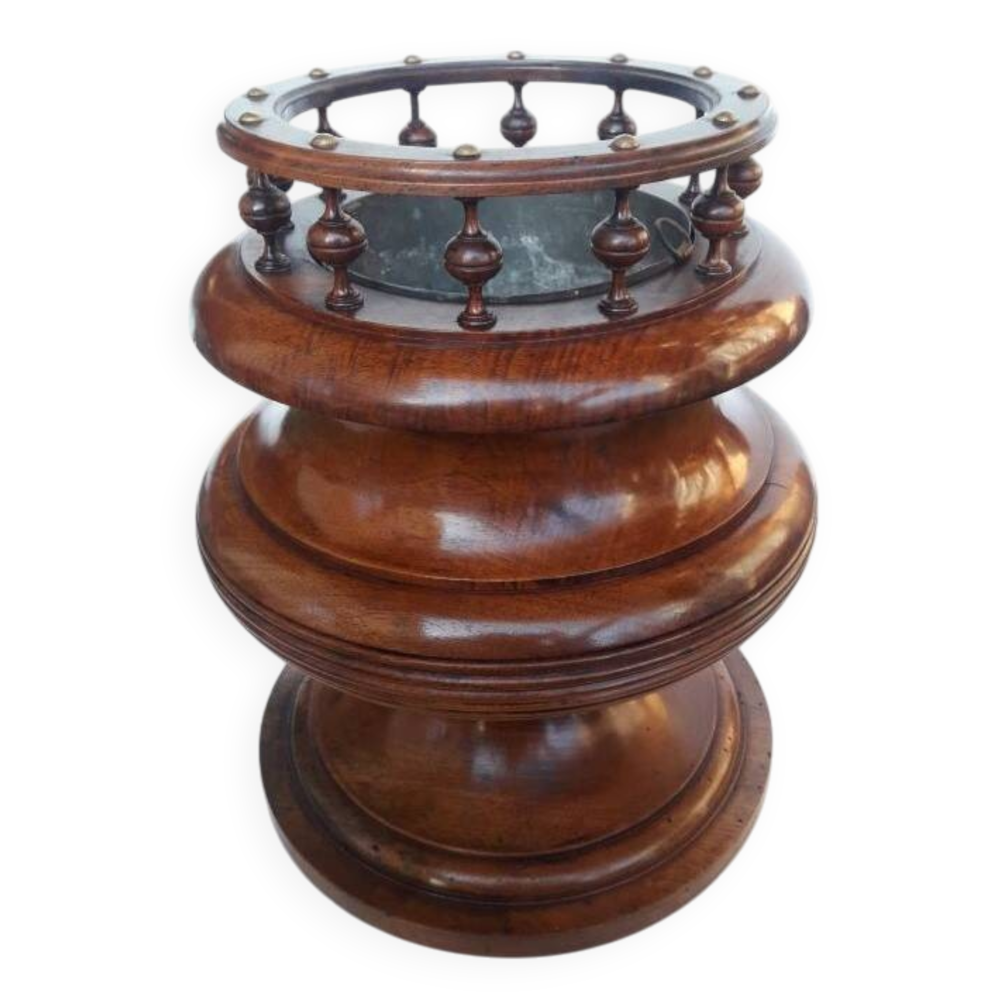 Late 19th century solid walnut planter