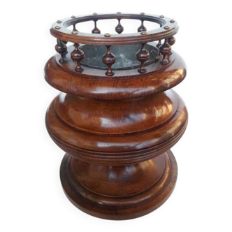 Jardinière cache-pot noyer massif fin XIX°