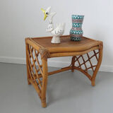 Table bedside or extra rattan Scandinavian 60 70 years