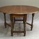 Table pliante en chêne des années 1900
