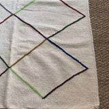 Moroccan diamond wool rug 140x100
