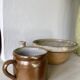 Speckled stoneware salad bowl