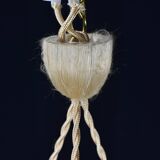 Glass ceiling light signed Aurys