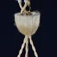 Glass ceiling light signed Aurys