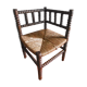 Straw corner chair