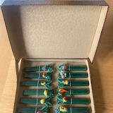 Set of 12 knife holder theme fruits