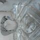 Seau à glaçons en verre taillé