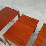 Tables gigognes en teck danois du milieu du siècle