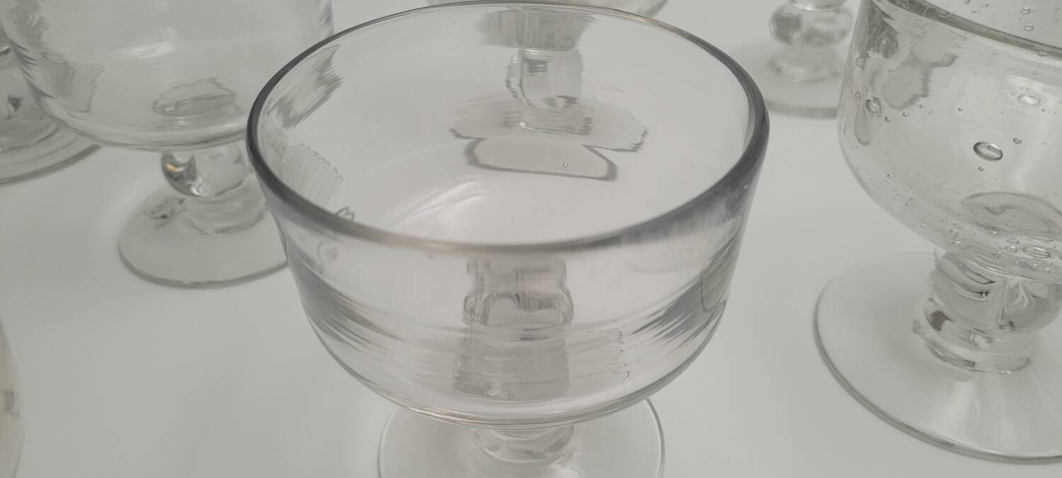 70's blown glass cups