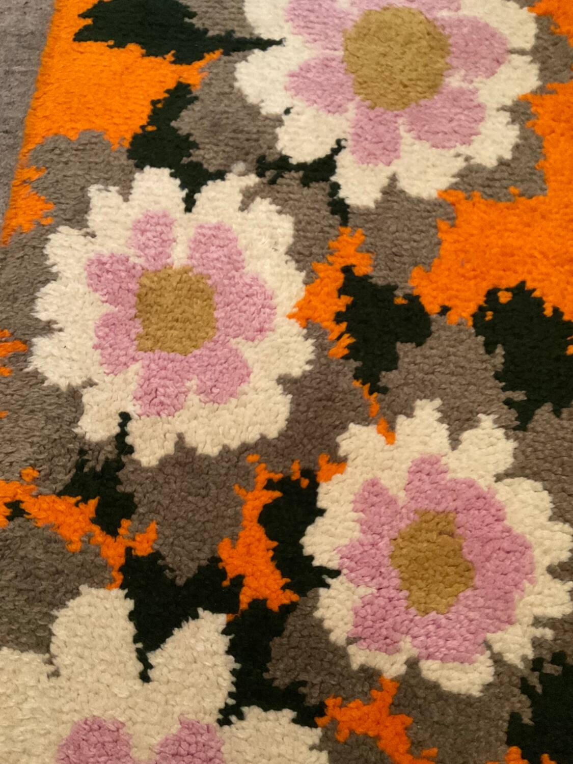 Vintage wool rug from the 70s
