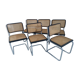 Suite de 6 chaises Cesca B32 par Marcel Breuer vintage années 1990