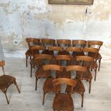 Lot of 16 bistro chairs