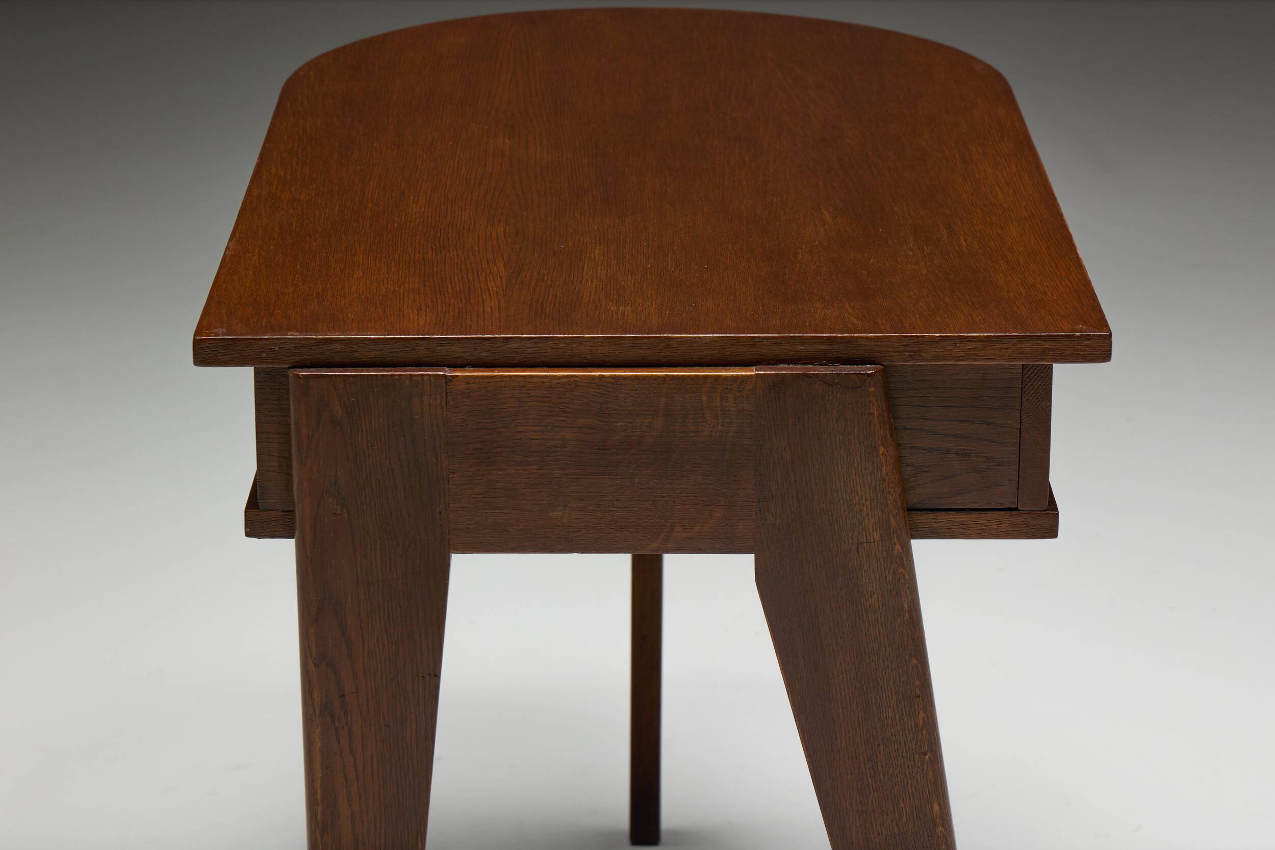 Tripod desk by Jacques Adnet, France, 1950s