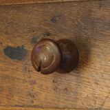 Antique Nordic Baroque Oak Table, Dated 1807