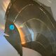 Fish in stainless steel Lighting object from Reinhard Stube
